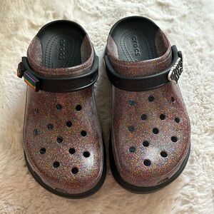 Platform Glitter Bae Pride Crocs